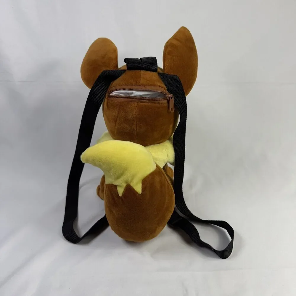 Pokemon Eevee Backpack 2017 Zipper Stuffed Animal Bag Backpack Plush Large Toy